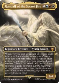 (FOIL)(フルアート)Gandalf of the Secret Fire《英語》【LTC】