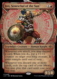 [EX](FOIL)(ショーケース枠)太陽の執事長、インティ/Inti, Seneschal of the Sun《英語》【LCI】