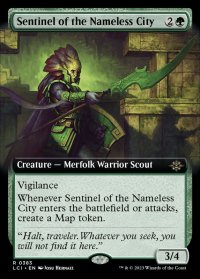 [EX](FOIL)(フルアート)名もなき都市の歩哨/Sentinel of the Nameless City《英語》【LCI】