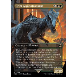 画像1: (紋章FOIL)(フルアート)残忍なギガノトサウルス/Grim Giganotosaurus《英語》【REX】