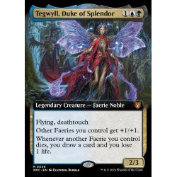 画像1: (FOIL)(フルアート)壮麗公爵、テグウィル/Tegwyll, Duke of Splendor《英語》【WOC】