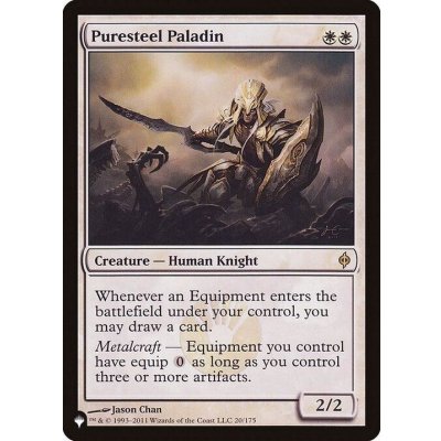 [EX+]純鋼の聖騎士/Puresteel Paladin《英語》【Reprint Cards(The List)】