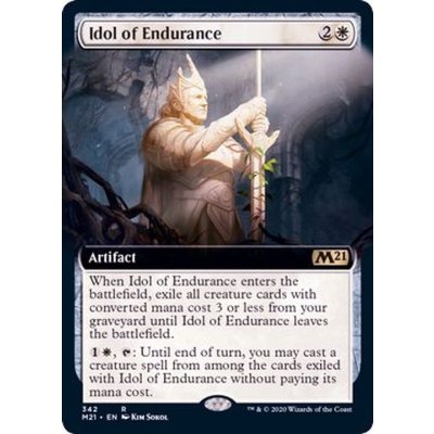 (FOIL)(フルアート)忍耐の偶像/Idol of Endurance《英語》【M21】