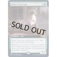 [EX+](FOIL)(フルアート)猫の君主/Feline Sovereign《英語》【M21】