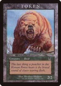 [EX](ODY)熊トークン《英語》【Magic Player Rewards】