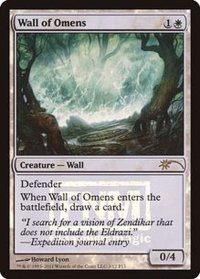 [EX+](FOIL)前兆の壁/Wall of Omens《英語》【FNM Promos】