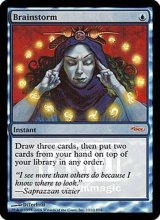 [EX+](FOIL)渦まく知識/Brainstorm《英語》【FNM Promos】