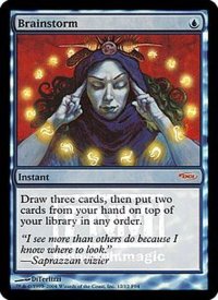[EX+](FOIL)渦まく知識/Brainstorm《英語》【FNM Promos】