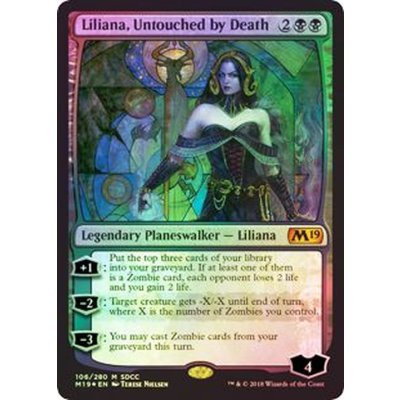 [EX+](FOIL)(2018)死が触れぬ者、リリアナ/Liliana, Untouched by Death《英語》【SDCC】