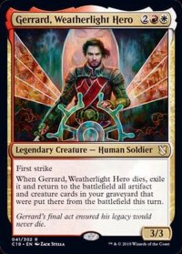 ウェザーライトの英雄、ジェラード/Gerrard, Weatherlight Hero《英語》【Commander 2019】