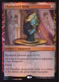[EX](部分光沢FOIL)勇者の兜/Champion's Helm《英語》【MPS】