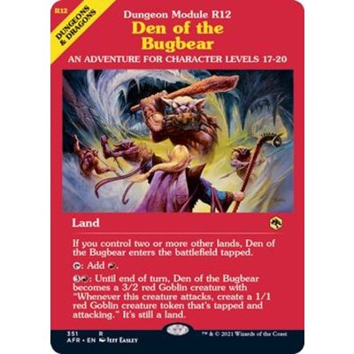 (FOIL)(フルアート)バグベアの居住地/Den of the Bugbear《英語》【AFR】