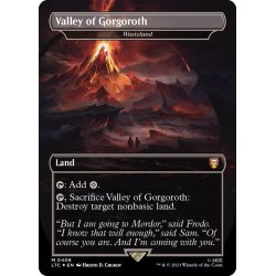 画像1: (サージFOIL)ゴルゴロスの谷/Valley of Gorgoroth　//　不毛の大地/Wasteland《英語》【LTC】