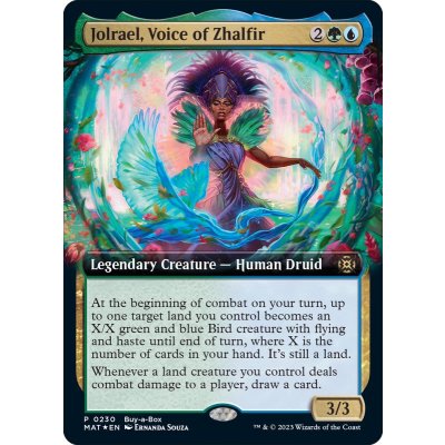 [EX+](FOIL)(フルアート)(0230)ザルファーの声、ジョルレイル/Jolrael, Voice of Zhalfir《英語》【MAT】