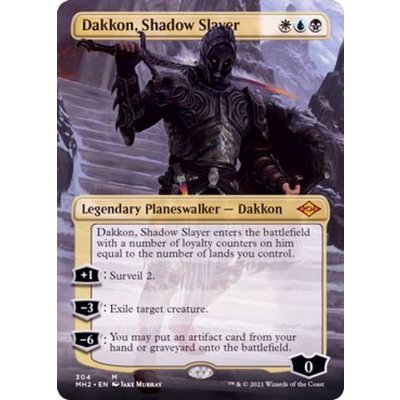 (FOIL)(フルアート)影の処刑者、ダッコン/Dakkon, Shadow Slayer《英語》【MH2】