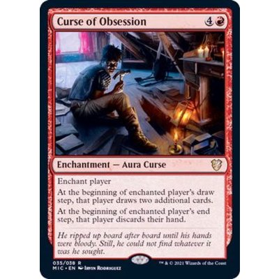(フルアート)執着の呪い/Curse of Obsession《英語》【MIC】