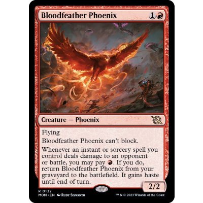 (FOIL)血羽根のフェニックス/Bloodfeather Phoenix《英語》【MOM】
