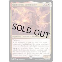 (FOIL)伝承師、クイントリウス/Quintorius, Loremaster《英語》【MOM】