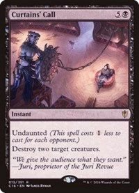 [EX+]幕切れ/Curtains' Call《英語》【Commander 2016】