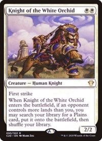 白蘭の騎士/Knight of the White Orchid《英語》【Commander 2020】