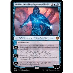 画像1: (ステップアンドコンプリートFOIL)(ファイレクシア語)完成化した精神、ジェイス/Jace, the Perfected Mind《ファイレクシア語》【ONE】