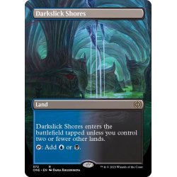 画像1: [EX+](FOIL)(フルアート)闇滑りの岸/Darkslick Shores《英語》【ONE】
