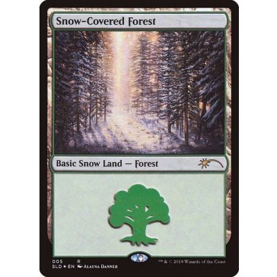 [EX](FOIL)(005)冠雪の森/Snow-Covered Forest《英語》【SLD】