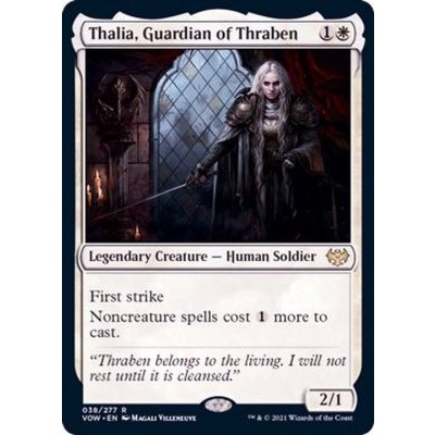 [EX+]スレイベンの守護者、サリア/Thalia, Guardian of Thraben《英語》【VOW】