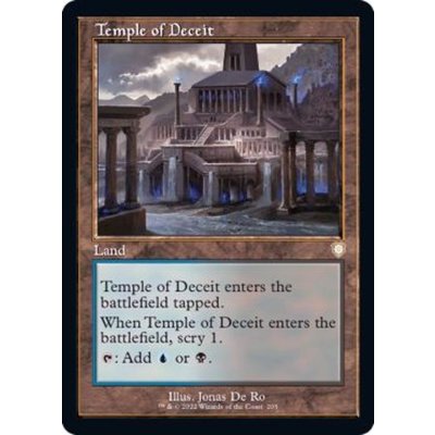 (旧枠仕様)欺瞞の神殿/Temple of Deceit《英語》【BRC】