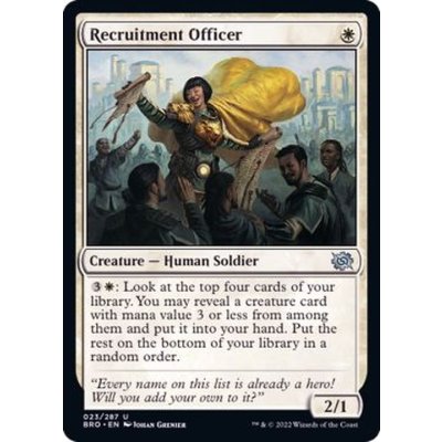 (FOIL)徴兵士官/Recruitment Officer《英語》【BRO】