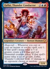 [EX+](FOIL)雷の指揮者、ザファイ/Zaffai, Thunder Conductor《英語》【Commander 2021】