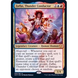 画像1: (FOIL)雷の指揮者、ザファイ/Zaffai, Thunder Conductor《英語》【Commander 2021】