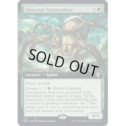 画像1: (FOIL)(フルアート)ラノワールの緑後家蜘蛛/Llanowar Greenwidow《英語》【DMU】