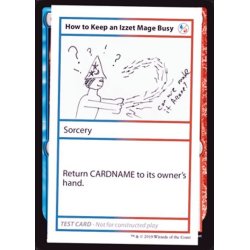 画像1: (PWマークなし)How to Keep an Izzet Mage Busy《英語》【Mystery Booster Playtest Cards】