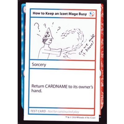 (PWマークなし)How to Keep an Izzet Mage Busy《英語》【Mystery Booster Playtest Cards】