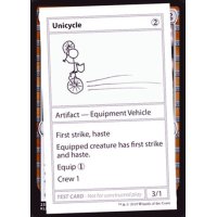 (PWマークなし)Unicycle《英語》【Mystery Booster Playtest Cards】