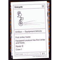 (PWマークなし)Unicycle《英語》【Mystery Booster Playtest Cards】