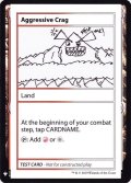 (PWマークなし)Aggressive Crag《英語》【Mystery Booster Playtest Cards】