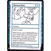 (PWマークなし)Memory Bank《英語》【Mystery Booster Playtest Cards】