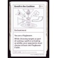 (PWマークなし)Enroll in the Coalition《英語》【Mystery Booster Playtest Cards】