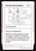 [EX+](PWマークなし)Enroll in the Coalition《英語》【Mystery Booster Playtest Cards】