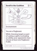 (PWマークなし)Enroll in the Coalition《英語》【Mystery Booster Playtest Cards】