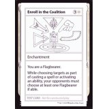 (PWマークなし)Enroll in the Coalition《英語》【Mystery Booster Playtest Cards】