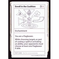 [EX+](PWマークなし)Enroll in the Coalition《英語》【Mystery Booster Playtest Cards】