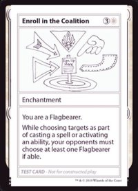 (PWマークなし)Enroll in the Coalition《英語》【Mystery Booster Playtest Cards】