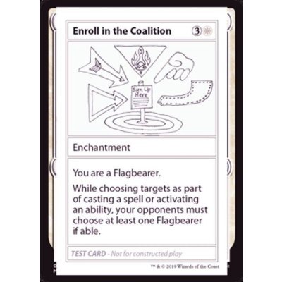 [EX+](PWマークなし)Enroll in the Coalition《英語》【Mystery Booster Playtest Cards】