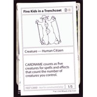 (PWマークなし)Five Kids in a Trenchcoat《英語》【Mystery Booster Playtest Cards】