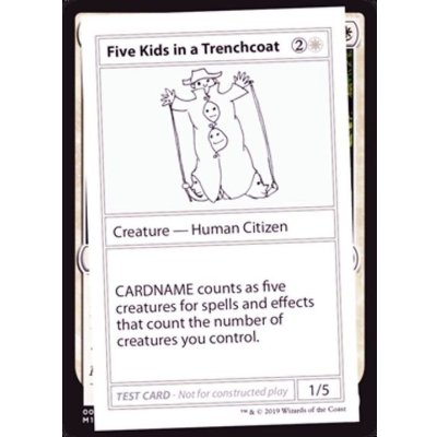 (PWマークなし)Five Kids in a Trenchcoat《英語》【Mystery Booster Playtest Cards】