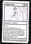 (PWマークなし)Witty Demon《英語》【Mystery Booster Playtest Cards】