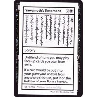 [EX+](PWマークなし)(2021)Yawgmoth's Testament《英語》【Mystery Booster Playtest Cards】